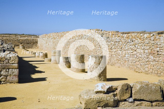 The forum in the Roman city of Emporiae, Empuries, Spain, 2007. Artist: Samuel Magal