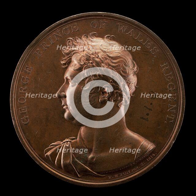 George, 1762-1830, Prince of Wales, King George V 1820 [obverse], 1814. Creator: Thomas Wyon.