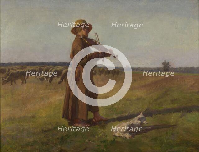 Sheepdog, 1897. Creator: Jozef Chelmonski.