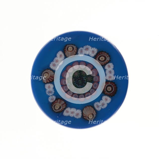 Paperweight, Clichy, c. 1845-60. Creator: Clichy Glassworks.