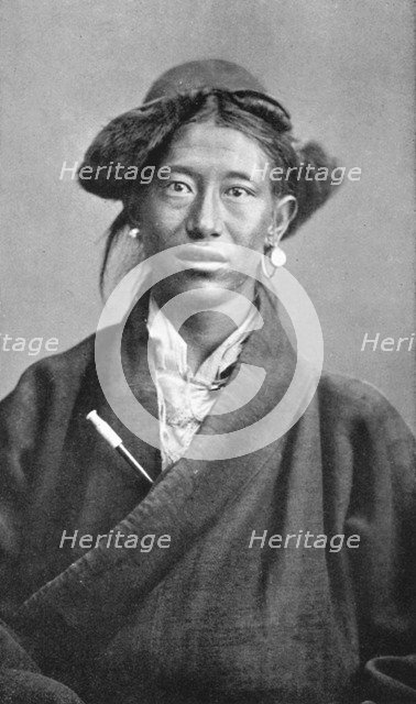 A Tibetan woman, c1910. Artist: Unknown