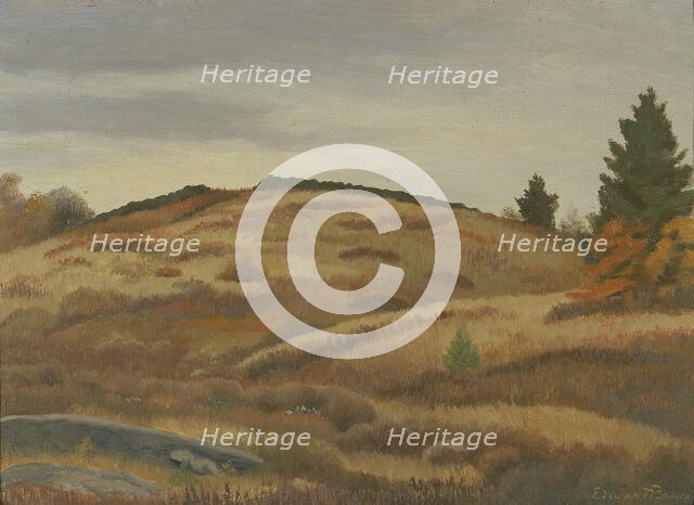 Autumn Fields, (ca. 1926-1934?). Creator: Edward Bruce.