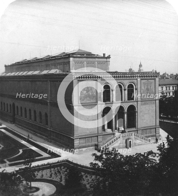 The Neue Pinakothek, Munich, Germany, c1900.Artist: Wurthle & Sons