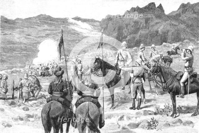 ''The Attock Manoeuvres - Mountain Battery Opening Fire', 1891. Creator: Unknown.