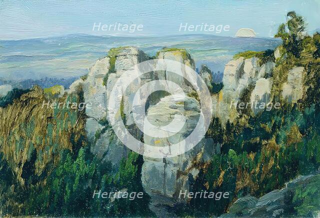 Prachau Rocks, 1902. Creator: Ferdinand Engelmuller.