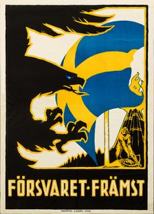 Försvaret Främst (Defense primarily) , 1914. Creator: Widholm, Gunnar (1882-1953).