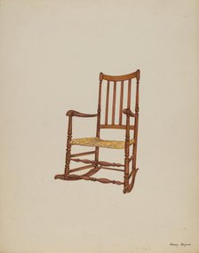 Rocking Chair, c. 1937. Creator: Henry Meyers.