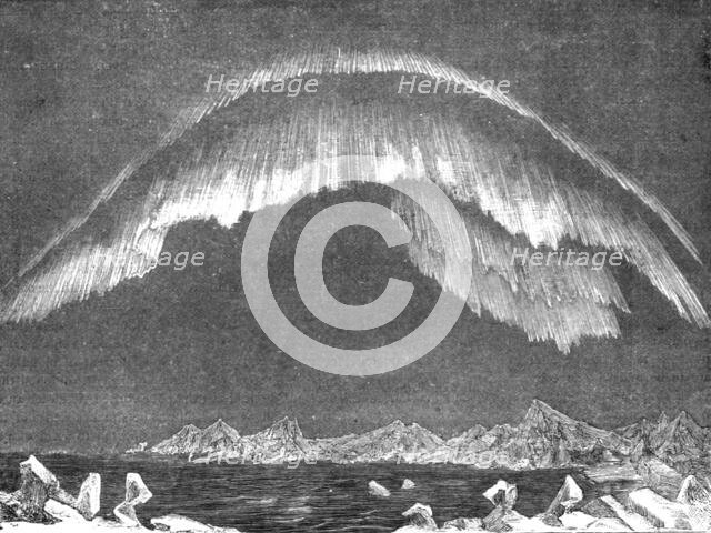 'Aurora in the Polar Basin; A day's sport in the Polar Sea', 1875. Creator: Unknown.