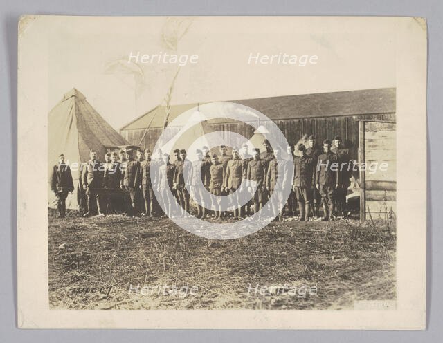 Photograph of World War I soldiers, 1918. Creator: Unknown.