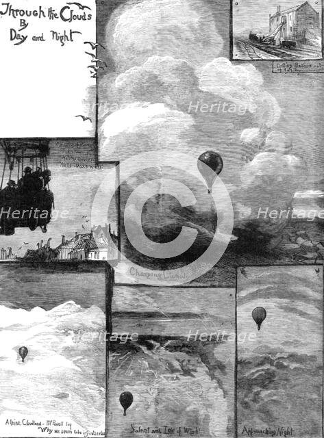 Through the Clouds by Day and Night, 1881. Creator: Unknown.