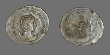 Antoninianus (Coin) Portraying Empress Marcia Otacilia Severa, 246-248. Creator: Unknown.