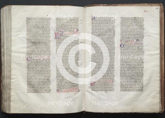 The Gotha Missal: Fol. 150r, Text, c. 1375. Creator: Master of the Boqueteaux (French); Workshop, and.