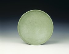Celadon dish with duck in flight, Southern Song dynasty, China, 12th century. Artist: Unknown