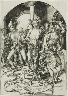 The Flagellation, from The Passion, c. 1480. Creator: Martin Schongauer.