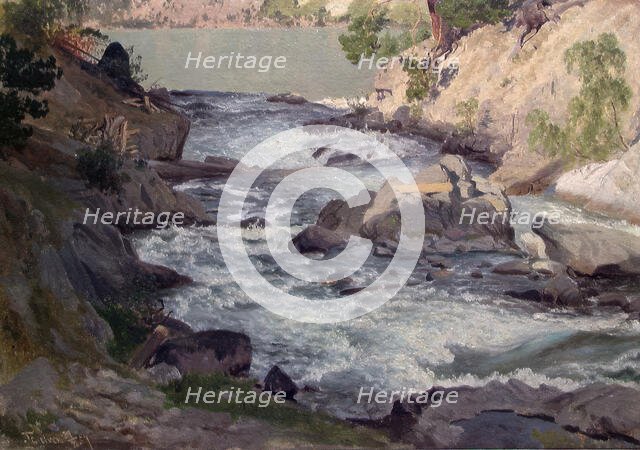 View of Tesselven, 1857. Creator: J. F. Eckersberg.