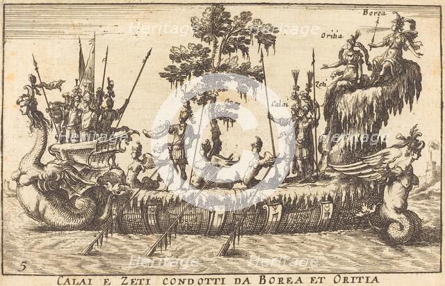 Calai e Zeti condotti da Borea et Oritia. Creator: Balthasar Moncornet.