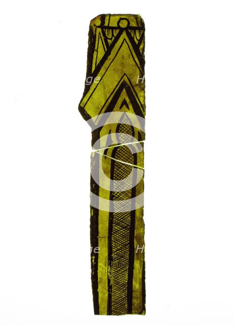 Glass Fragment, European, 14th-15th century. Creator: Unknown.