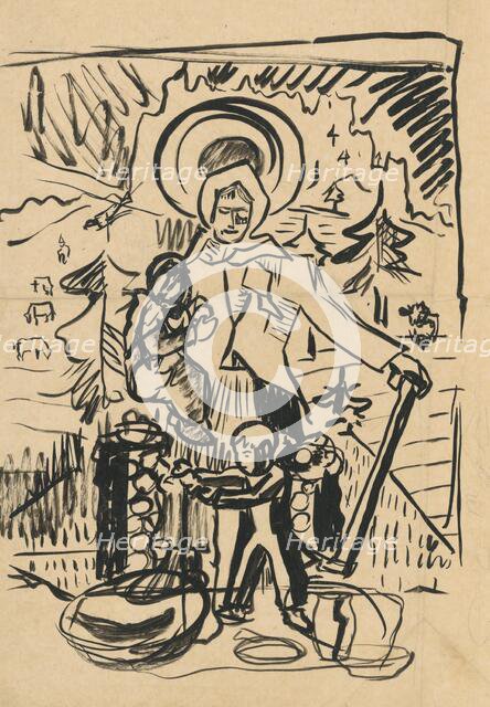 Slovak Madonna, 1940-1944. Creator: Arnold Peter Weisz-Kubincan.