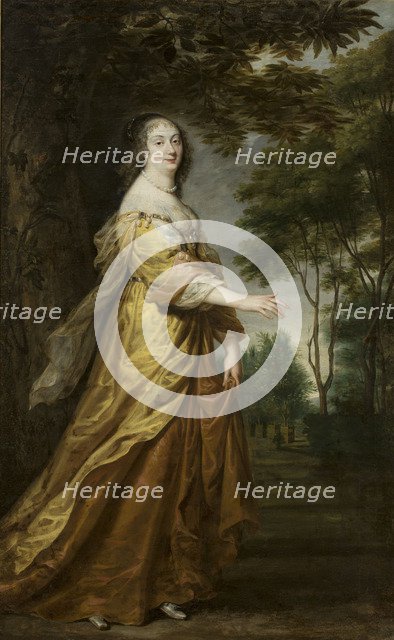 Portrait of Marie Louise Gonzaga (1611-1667), Queen of Poland, 1645.