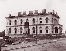 Custom House, Richmond, Virginia (after evacuation), 1861-65. Creator: Alexander Gardner.