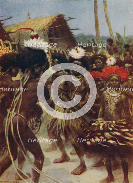 'Harvest Dance, New Guinea', 1923. Creator: Unknown.