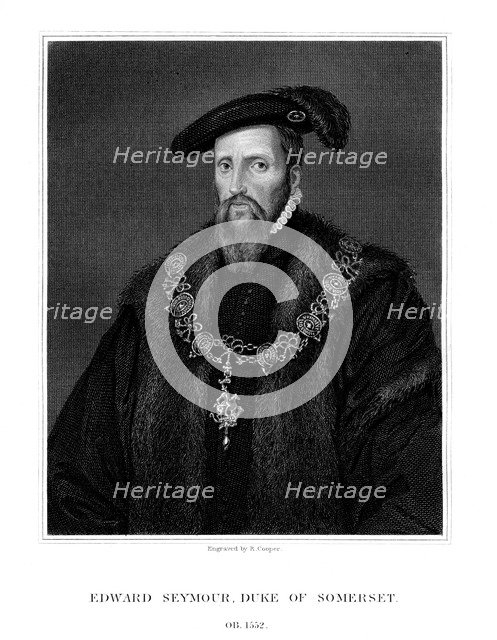 Edward Seymour, 1st Duke of Somerset, Lord Protector of England, (1823).Artist: R Cooper