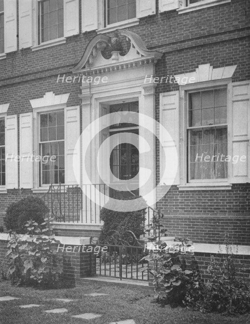 Garden entrance to the house of Miss Anne Morgan, New York City, 1924. Artist: Unknown.