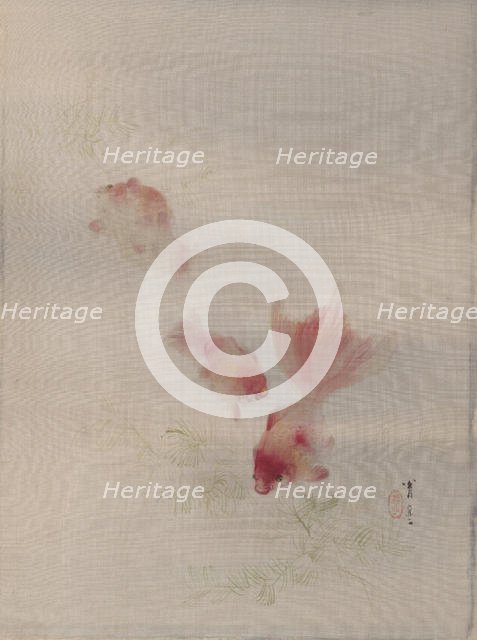 Goldfish, ca. 1887. Creator: Watanabe Seitei.