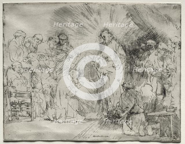 Christ Appearing to the Apostles, 1656. Creator: Rembrandt van Rijn (Dutch, 1606-1669).