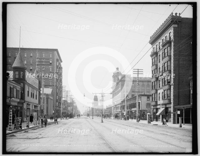 Atlantic Avenue, Atlantic City, N.J., between 1900 and 1906. Creator: Unknown.