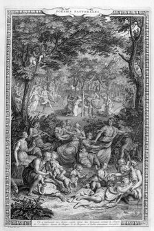 Poetry pastorales, 1728-1729. Artist: Bernard Picart