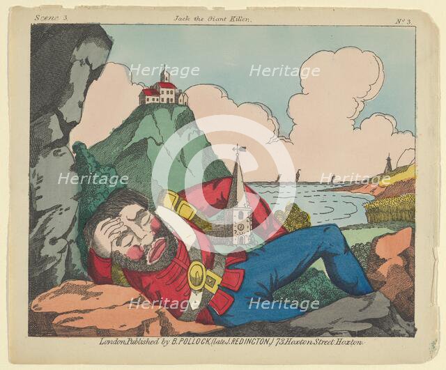 Scene 3, from Jack the Giant Killer, Scenes for a Toy Theater, 1870-90. Creator: Benjamin Pollock.