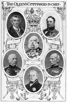Queen Victoria's commanders in chief, 1901. Artist: Unknown