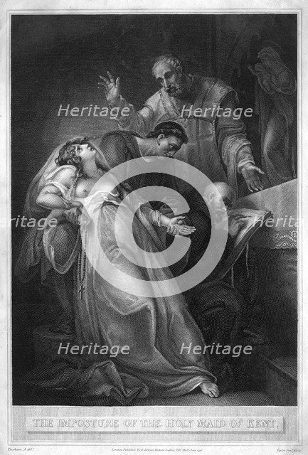 'The Imposture of the Holy Maid of Kent', 16th century (1796). Artist: J Taylor