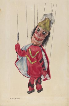 Marionette: "King Saul", c. 1937. Creator: Elmer Weise.