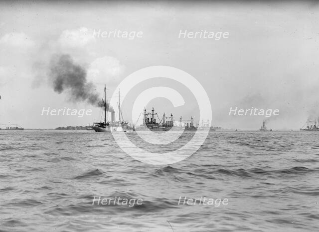 German Squadron Visit To U.S., 1912. Creator: Harris & Ewing.