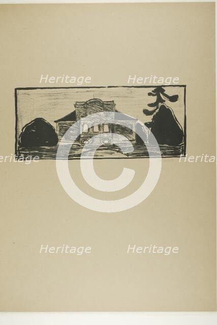 The Garden in Front of Dr. Linde's House, 1902. Creator: Edvard Munch.