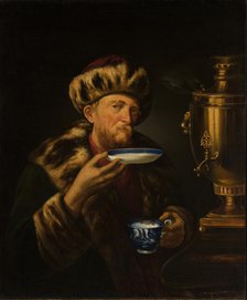 Man at a Samovar, 1853. Creator: Jan Moraczynski.