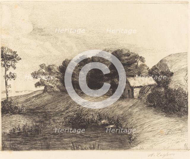 Landscape with Pond (Le paysage a la mare). Creator: Alphonse Legros.