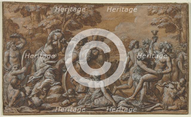 Bacchanal, 1600s. Creator: Pietro da Cortona (Italian, 1596-1669), circle of.