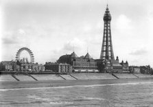 The front at Blackpool, Lancashire, 1894-1910. Artist: Unknown