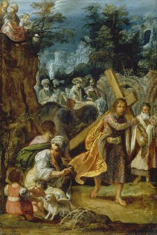 The Frankfurt Altarpiece of the Exaltation of the True Cross: Emperor Heraclius .., 1603-1605. Creator: Adam Elsheimer