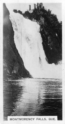 Montmorency Falls, Quebec, Canada, c1920s. Artist: Unknown