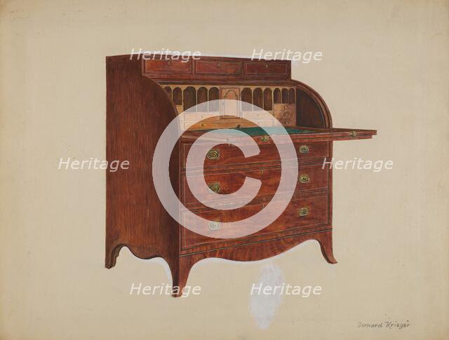 Secretary, 1937. Creator: Bernard Krieger.