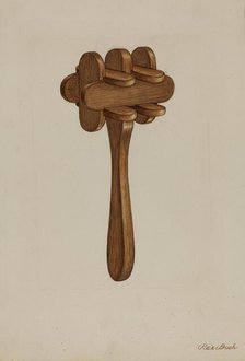 Rattle, 1935/1942. Creator: Rex F Bush.