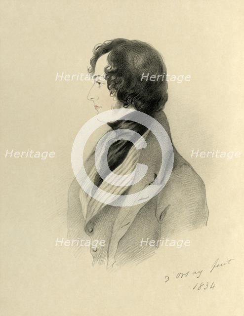 'Right Honourable Benjamin Disraeli MP', 1834. Creator: Richard James Lane.