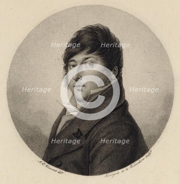 Portrait of the composer Rodolphe Kreutzer (1766-1831). Creator: Bourgeois de la Richardière, Antoine-Achille (1777-1838).