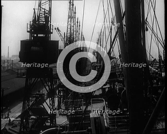 Deserted Dockyards, 1924. Creator: British Pathe Ltd.