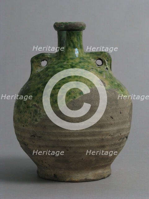 Flask, British, 1400-1600. Creator: Unknown.