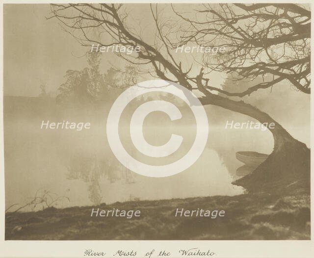 River mists of the Waikato. From the album: Camera Pictures of New Zealand, 1920s. Creator: Harry Moult.